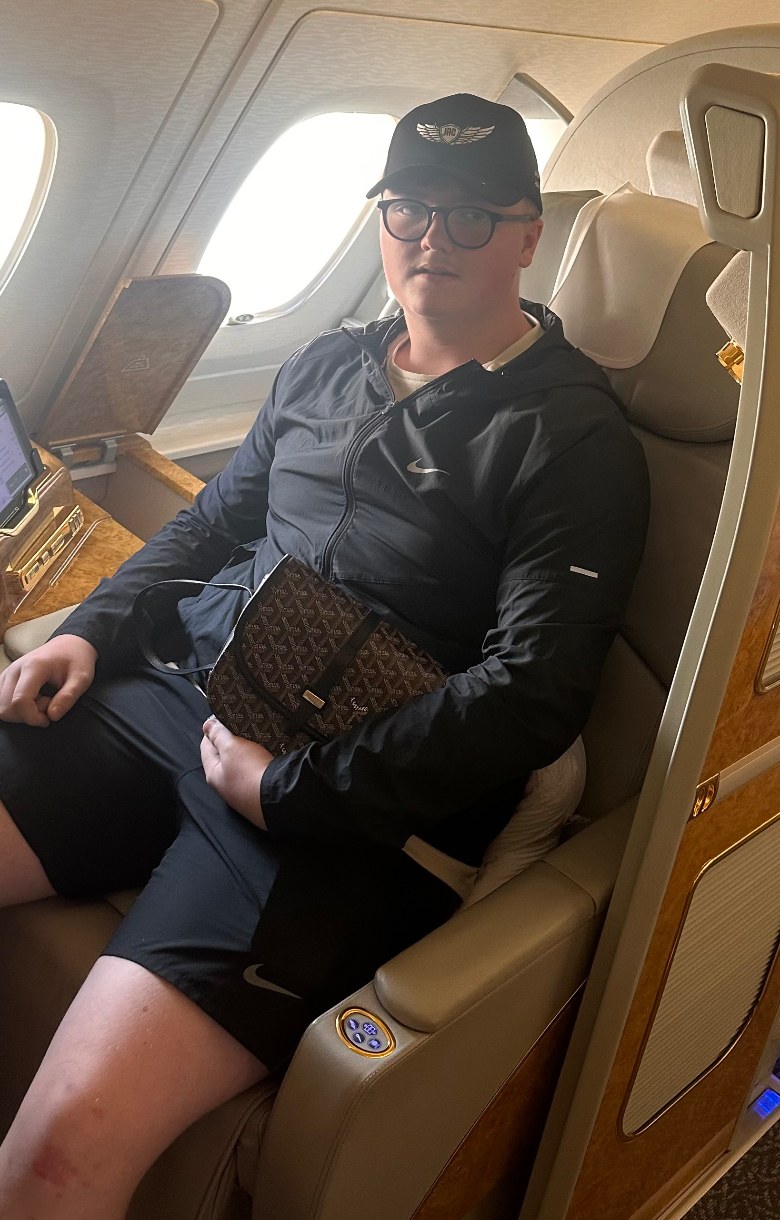 Louie R. Henderson travelling for business